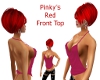 Pinkys Red Front Top