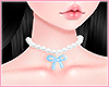 Necklace pearls blue