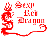 Red Glitter Dragon
