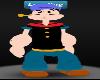 Popeye Funny Cartoon Loading Sign Muscles