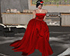 red christmas gown