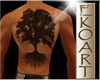 Tree & Roots Back Tattoo