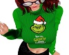 *Grinch Crop Sweater*