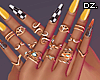 D. All G. Nails/Rings!