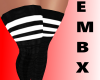 !EMBX Black Socks Sporty