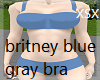 britney blue gray bra