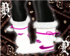 White Cortez Boots Pink