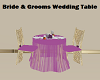 B/G Wedding Table