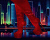 Bat Girl Boots Red