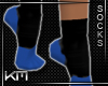 +KM+ Socks Black/Blue 