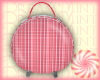 Pink Plaid Suitcase Rnd