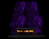 Purple Corner Fireplace