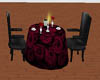 Romatic red rose table