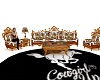 country  couch chair set