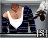 [S] Blue Striped Sweater