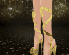 MxU-Brocade gold shoes