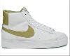 {SQ}White/Gold Nikes