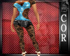 Blue Fit n Garter