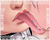 Pink Long Tongue|Pierced