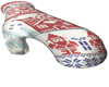 Christmas Blue Gloves