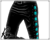       Cyan Leather Pants