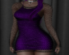 purple dress with net