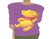 pooh in purple sweater