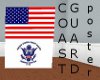USA&USCG flag poster