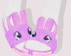 ➧ Purp Bunny Slippers