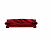 red black couch