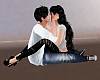 Couples Kiss/Sitting