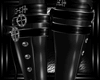 black steampunk boots