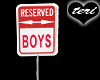 Ter Boys Parking Sign