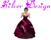[SW]Burgundy Flower Gown
