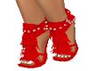 jmw~Red Fringe Heels