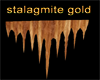 cave stalagmite gold
