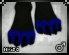 |A| Black/Blue Paws (M)