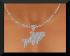 mens silv fish necklace
