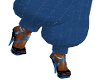 Wrap around me blue shoe
