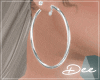 !D Animated Silver Hoops