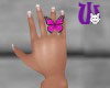 Butterfly Ring pink