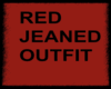 (T) Red Jeaned Outfit