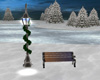 Winter X-Mas Bench/Lamp