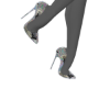 *BURB3RRY Metallic Heels