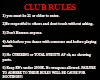 Club Rules Poster