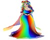 rainbow fade gown