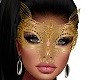 Masquerade Gold Cat Mask