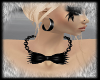 Spiked Black Bow Necklac