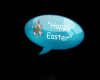 Easter head sign Blue