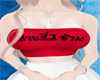 -S- Red crop top